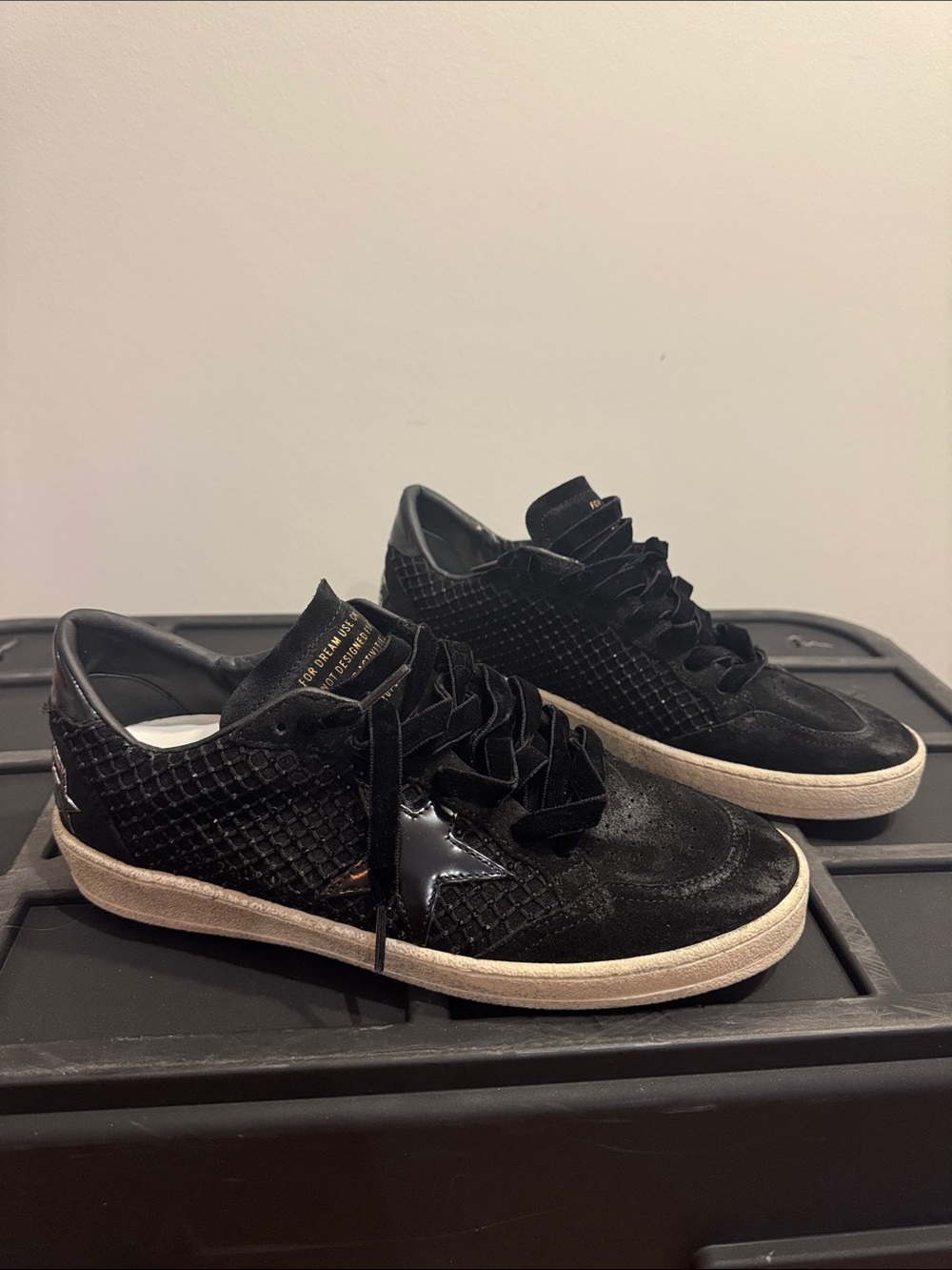 Golden Goose Swarovski Black Ball Star Sneakers